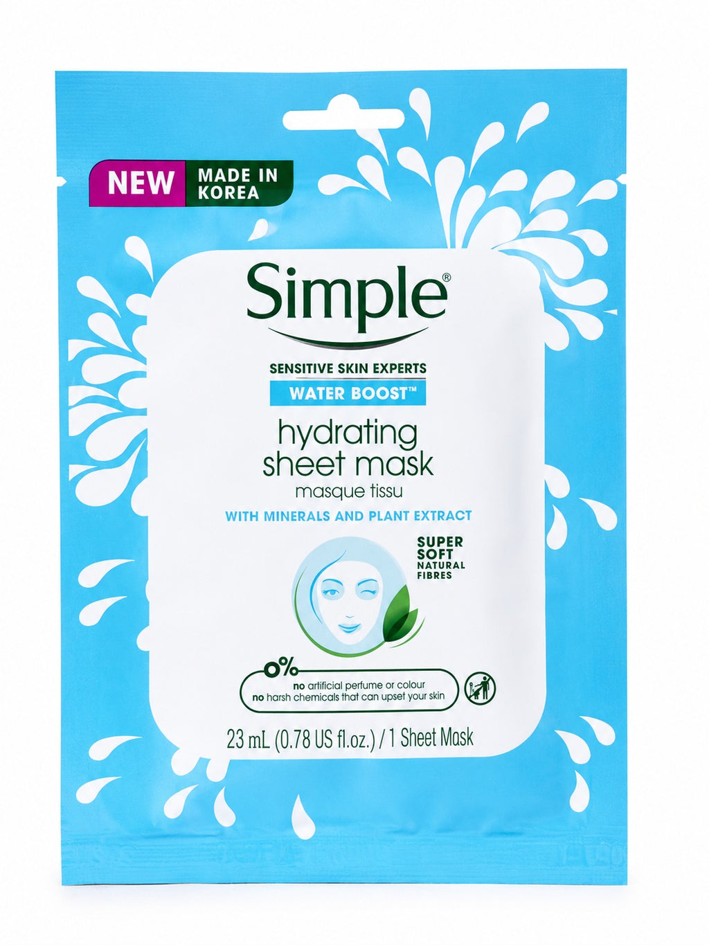 Simple Water Boost Hydrating Sheet Mask