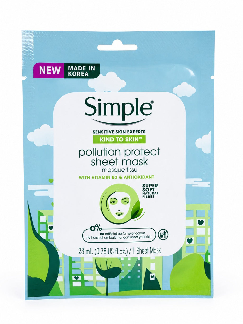 Simple Kind to Skin Pollution Protect Sheet Mask