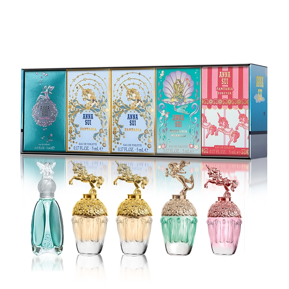 مجموعة عطر فانتازيا (نسائية) للسفر، حصرية، 5 قطع، ماء تواليت