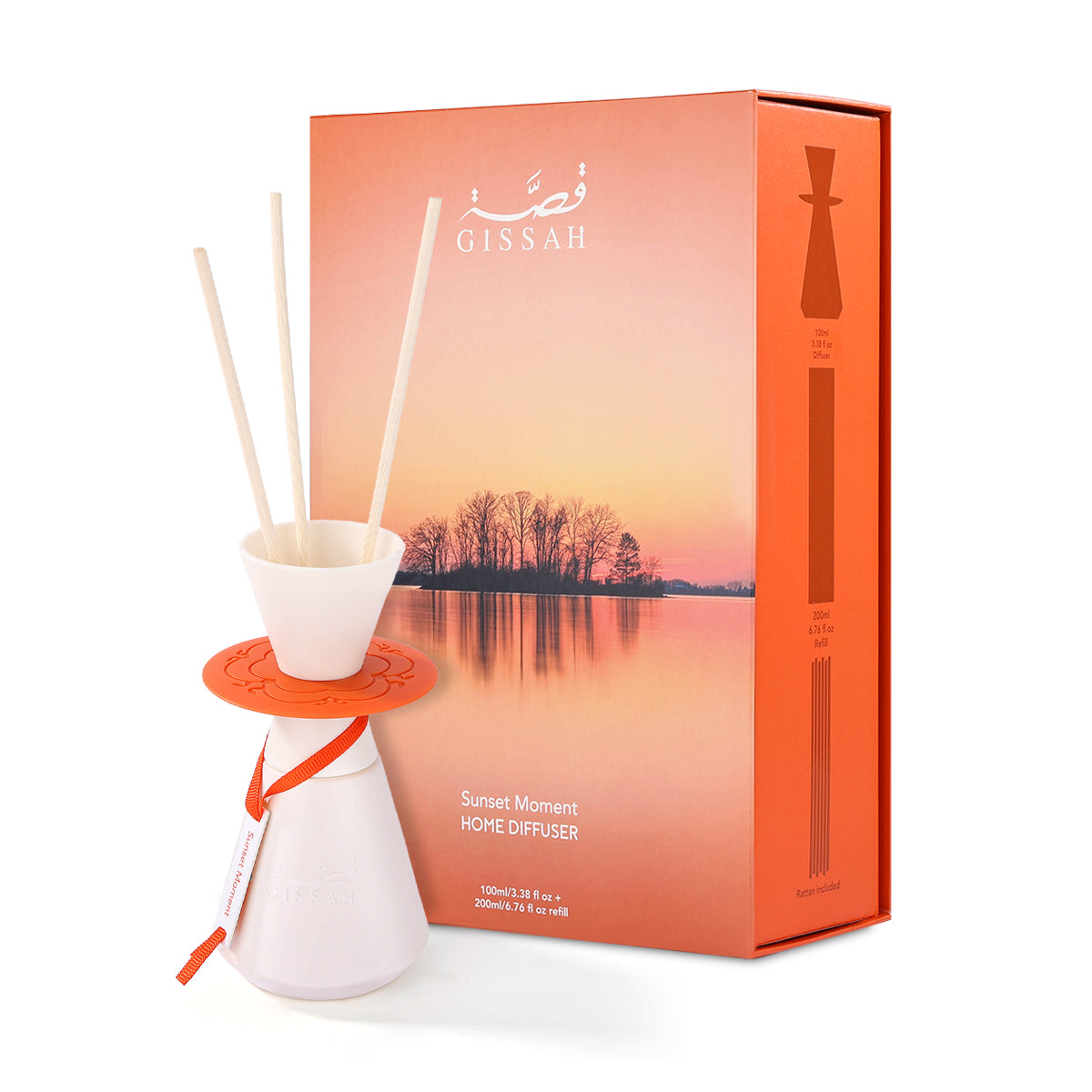 معطر هواء لحظة غروب 100 مل وعبوة إعادة تعبئة 200 مل