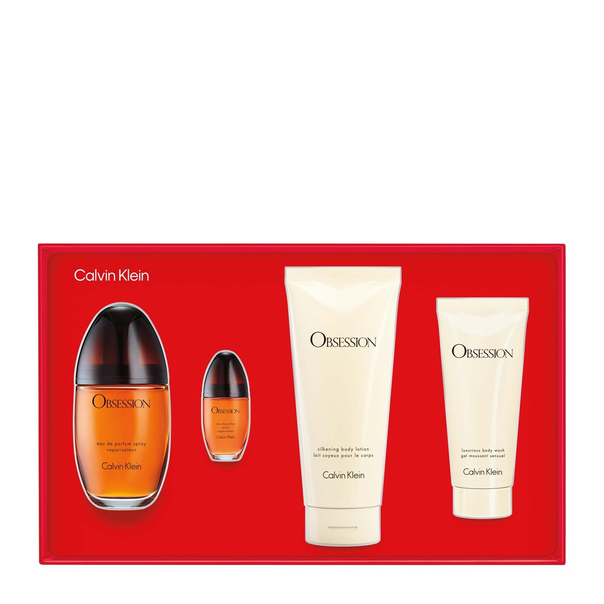 مجموعة أوبسيشن (W) EDP 100 مل + EDP 15 مل + BL 200 مل + SG 100 مل