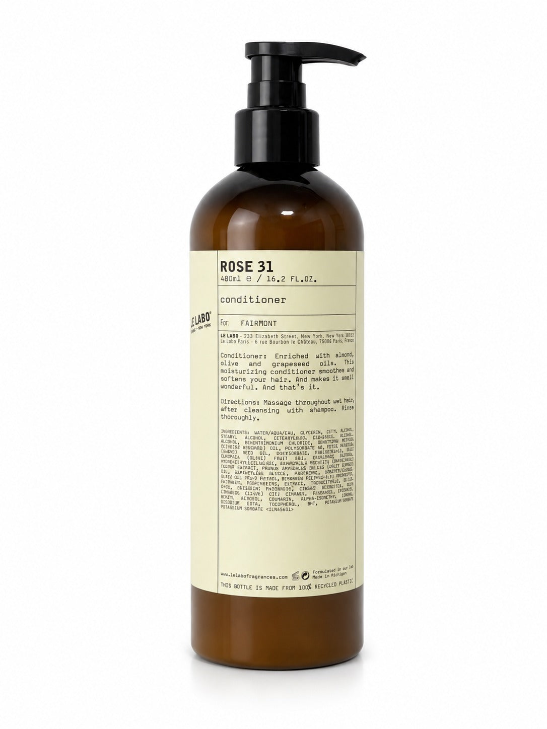 Le Labo Rose 31 Conditioner Hotels Line Edition 480ml