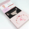 Perfume Oasis Face massager  - Premium Quality rose quartz jade roller gua sha set with box - Anti Aging Beauty Kit